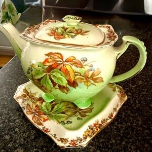 Vintage Royal Winton Grimwades China Teapot and Coaster